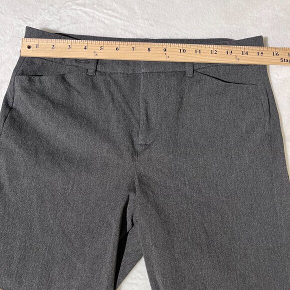 Old Navy Pixie High Rise Pants Heather Grey / Gray 10 Smooth Pockets - Picture 3 of 8